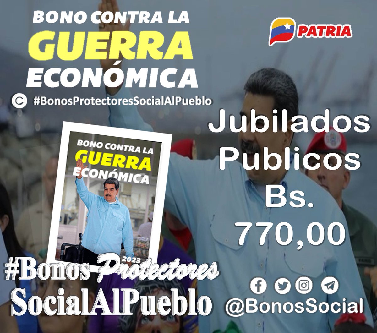Bonos Protectores Social Al Pueblo tweet media