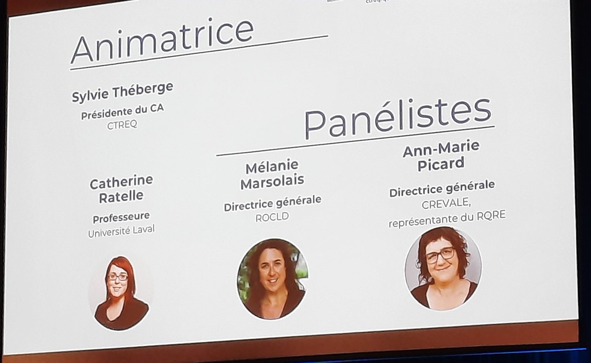 abd_anne1's tweet photo. 5e symposium TC du #ctreq Panel: collaboration ecole-famille-communaute  et adaptation... https://t.co/6NJYTWskrQ