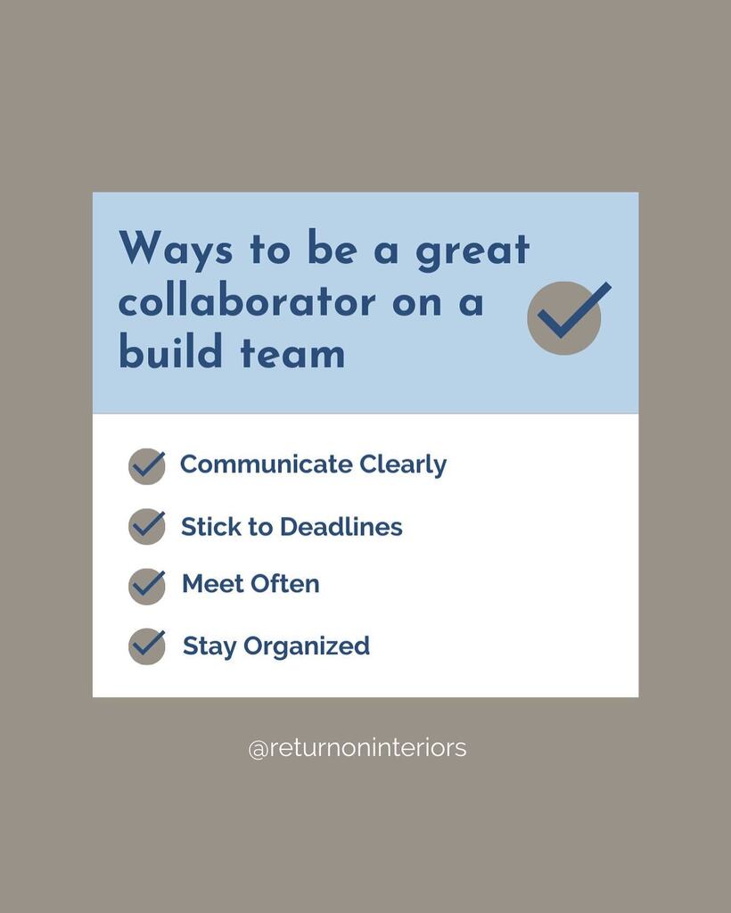 Working as part of a build team can be amazing, or it can be a disaster!

But a lot of what determines which way it goes is in OUR hands.

We need to be just as responsible for making sure things move along smoothly as anyone else on the team. After all,… instagr.am/p/CrOQoP0stQU/