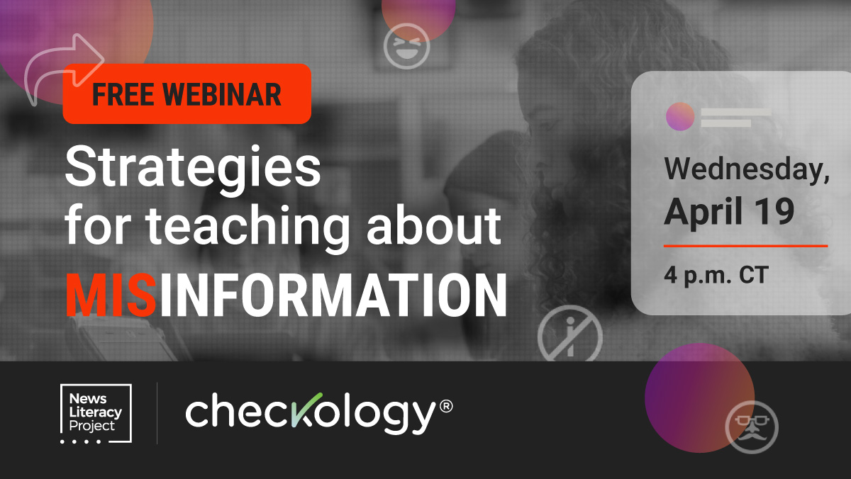 📢 It's an NLP Wednesday doubleheader!

Everyone: 4pm ET to learn about understanding news media bias with @APurple_Reign &amp; @CasanovaReports 👉🏾 bit.ly/NewsLitTraining 

Educators: 5pm ET to learn strategies for teaching about misinfo 👉🏾 bit.ly/Misinfo101NLP

#NewsLiteracy