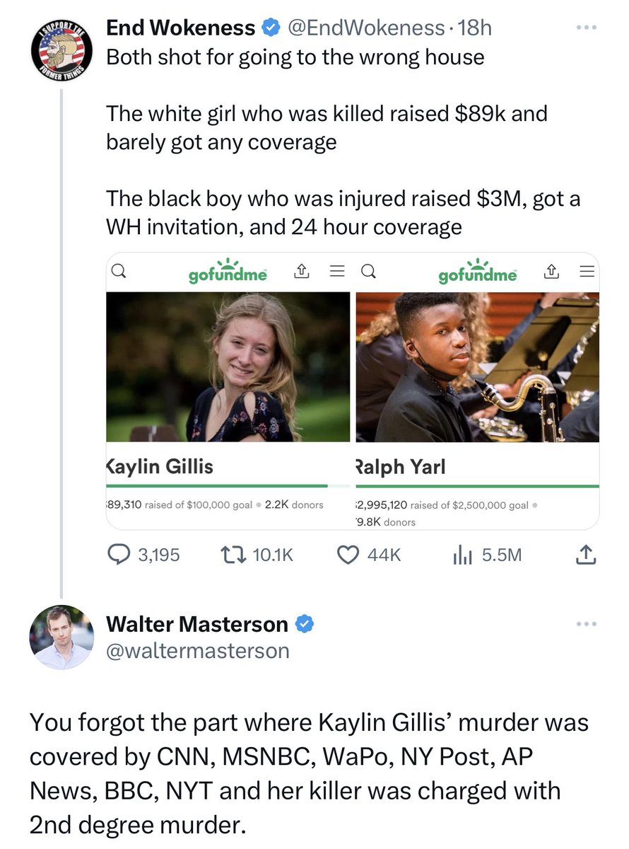 waltermasterson's tweet image. Racism is screaming WHAT ABOUT THE WHITE PEOPLE? every time a black person gets shot.