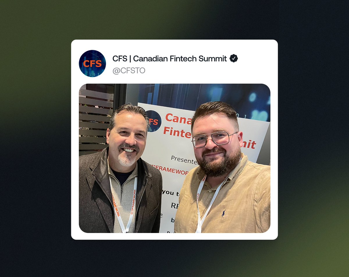 Just had an amazing time at the @CFSTO meeting @GrantColhoun, Founder and CEO of Okanii! We had an in-depth conversation about modern fintech and macroeconomic trends and how they're impacting businesses. Looking forward for more fantastic meetings and talks.#CanadianTechTogether