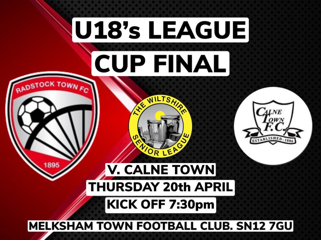 RadstockTownU18's tweet photo. Listen to live commentary of the U18s @WiltsLeague cup final v. @CalneTownFC with @IanNockolds &amp; @JackScrivens 
https://t.co/tS98nHtrMU https://t.co/sRN4bCmGkH