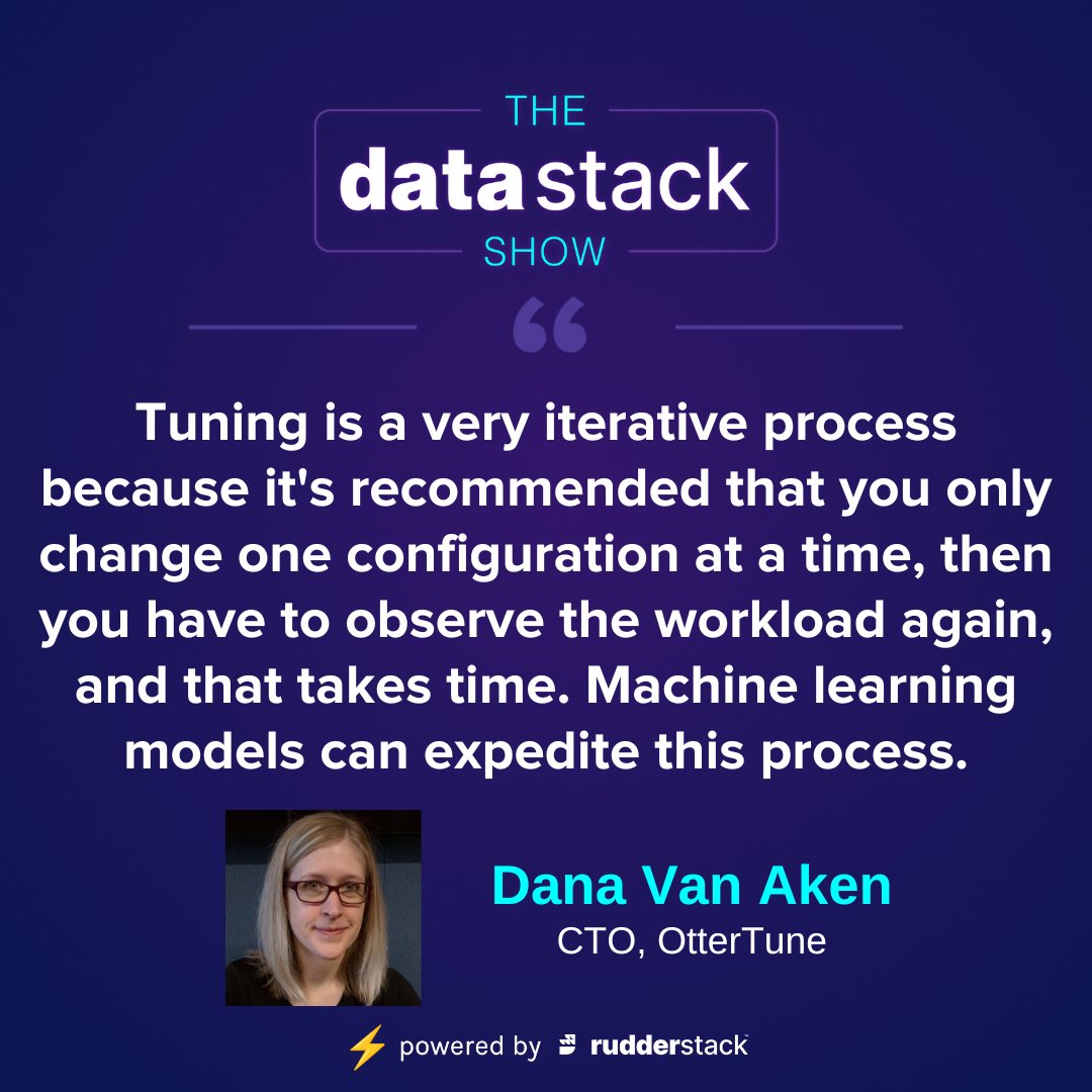 The Data Stack Show (@datastackshow) on Twitter photo 🎵 Yo what’s up! We’ve got a special intro for you this week
And a 🔥 episode with <a href="/OtterTuneAI/">OtterTune</a>’s <a href="/andy_pavlo/">Andy Pavlo (@andypavlo.bsky.social)</a> & <a href="/danavanaken/">Dana Van Aken</a>
🎛️ Tune in to get a primer on database knob tuning and learn where ML fits in
Listen: apple.co/3AcshLl 🎵 Yo what’s up! We’ve got a special intro for you this week
And a 🔥 episode with <a href="/OtterTuneAI/">OtterTune</a>’s <a href="/andy_pavlo/">Andy Pavlo (@andypavlo.bsky.social)</a> & <a href="/danavanaken/">Dana Van Aken</a>
🎛️ Tune in to get a primer on database knob tuning and learn where ML fits in
Listen: apple.co/3AcshLl