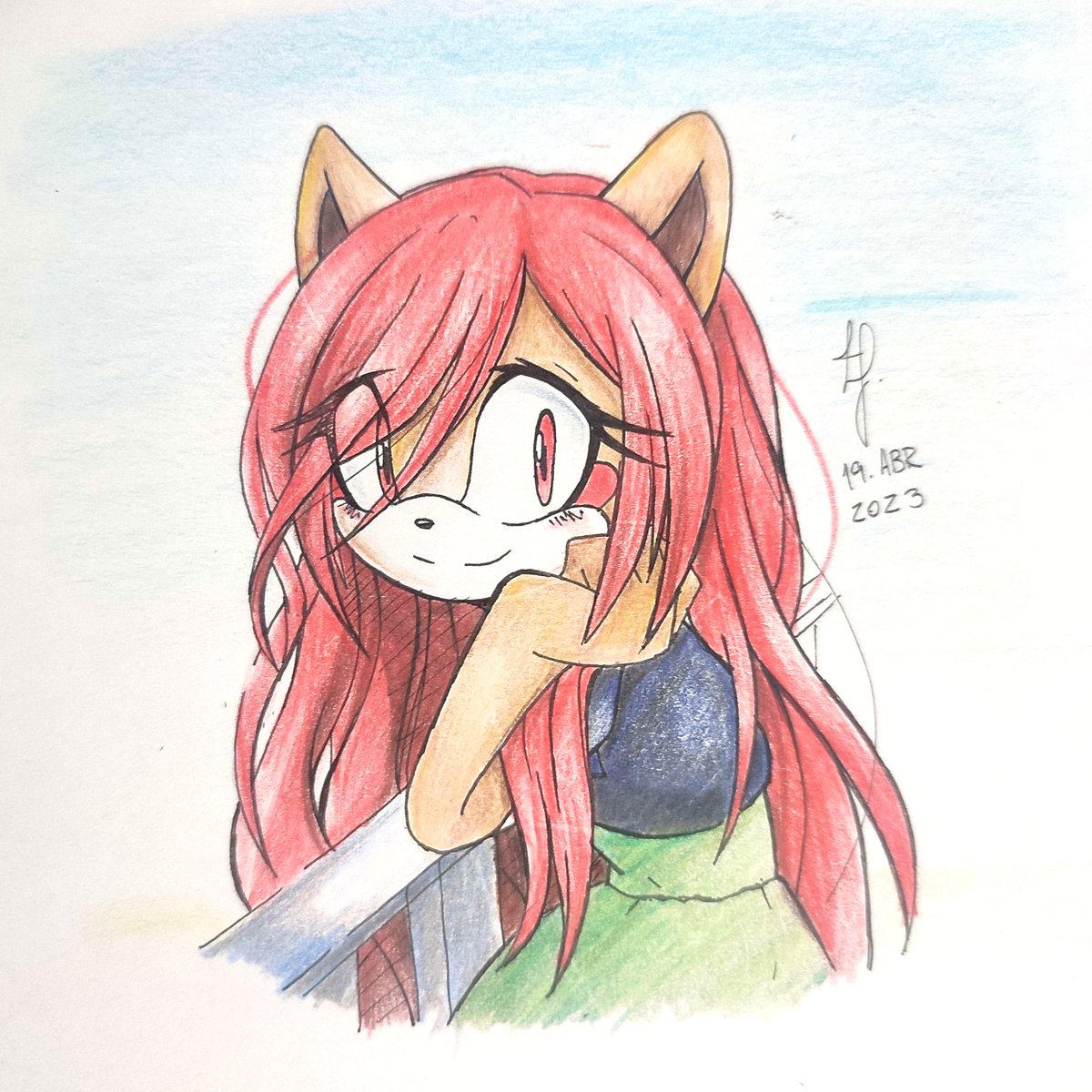 drawMAYUMi's tweet photo. [OC]  The morning breeze made miss those radiant days that I haven't seen for a long time. https://t.co/3iSBWx2srI