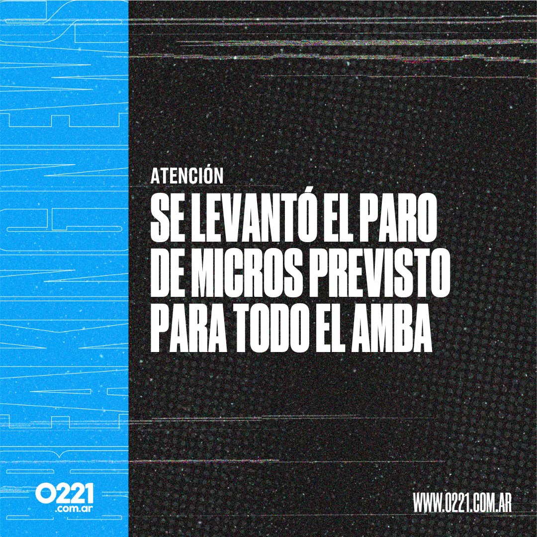 0221comar's tweet photo. SE LEVANTÓ EL #PARODEMICROS 🚨 Las cinco cámaras empresarias que habían anunciado la suspensión total de sus servicios este miércoles de 13 a 16, dieron marcha atrás con la medida y los colectivos circularán del modo habitual en toda el Área Metropolitana de Buenos Aires (#AMBA) https://t.co/itDr1YB1lW
