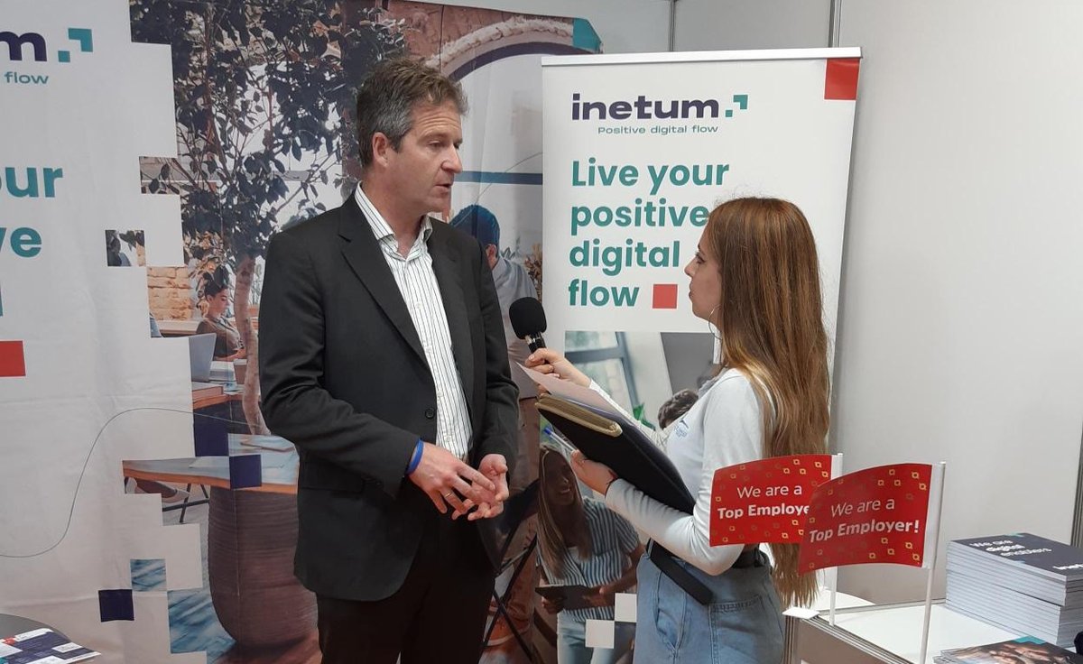 inetum_es's tweet photo. 🚀 Éxito de #expoTALENT, la XIX Feria de Orientación y Empleo de la @UniversaUnizar.
Desde @inetum_es hemos colaborado con una charla, entrevistas y un stand para ayudar y resolver dudas a los estudiantes.
#talento #universidad
#Inetum #LiveYourPositivedigitalflow https://t.co/9rkduYNUdz