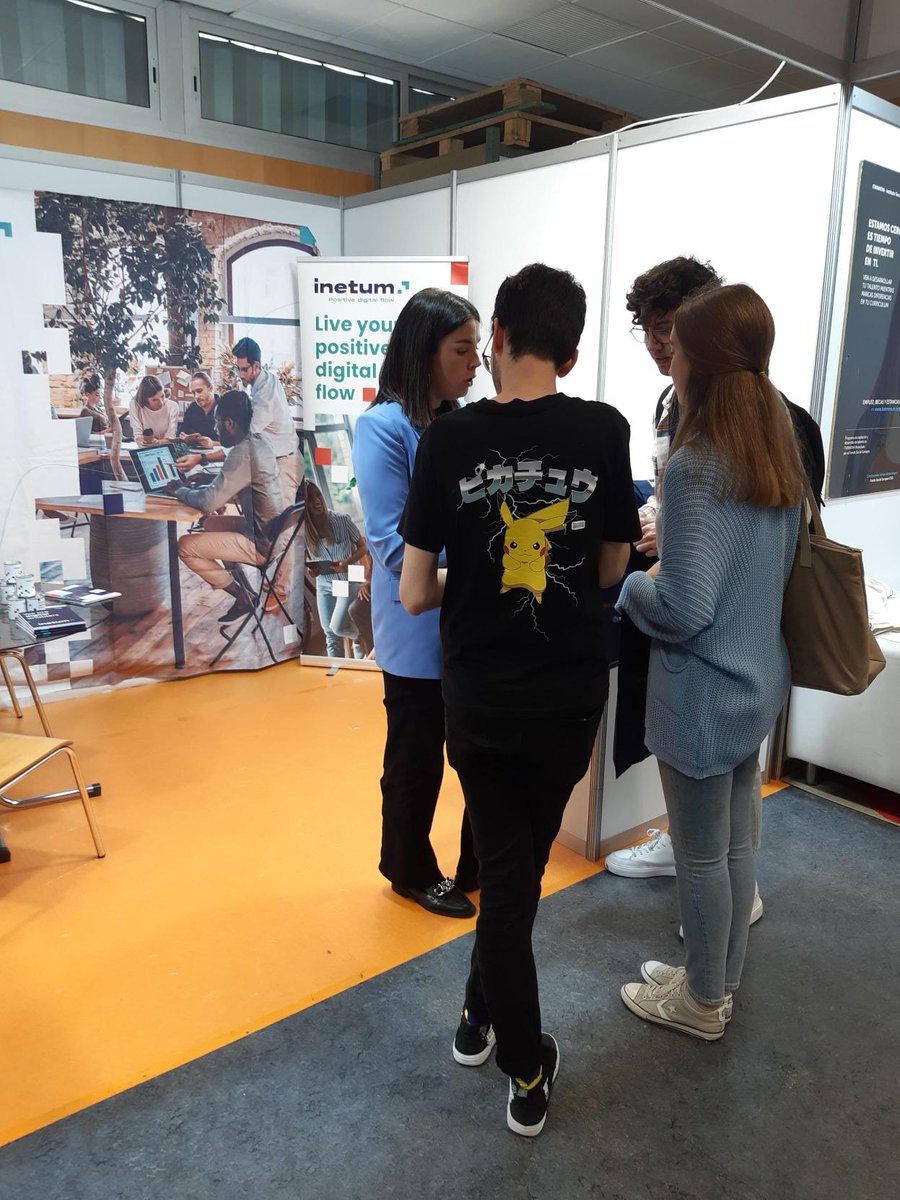 inetum_es's tweet photo. 🚀 Éxito de #expoTALENT, la XIX Feria de Orientación y Empleo de la @UniversaUnizar.
Desde @inetum_es hemos colaborado con una charla, entrevistas y un stand para ayudar y resolver dudas a los estudiantes.
#talento #universidad
#Inetum #LiveYourPositivedigitalflow https://t.co/9rkduYNUdz