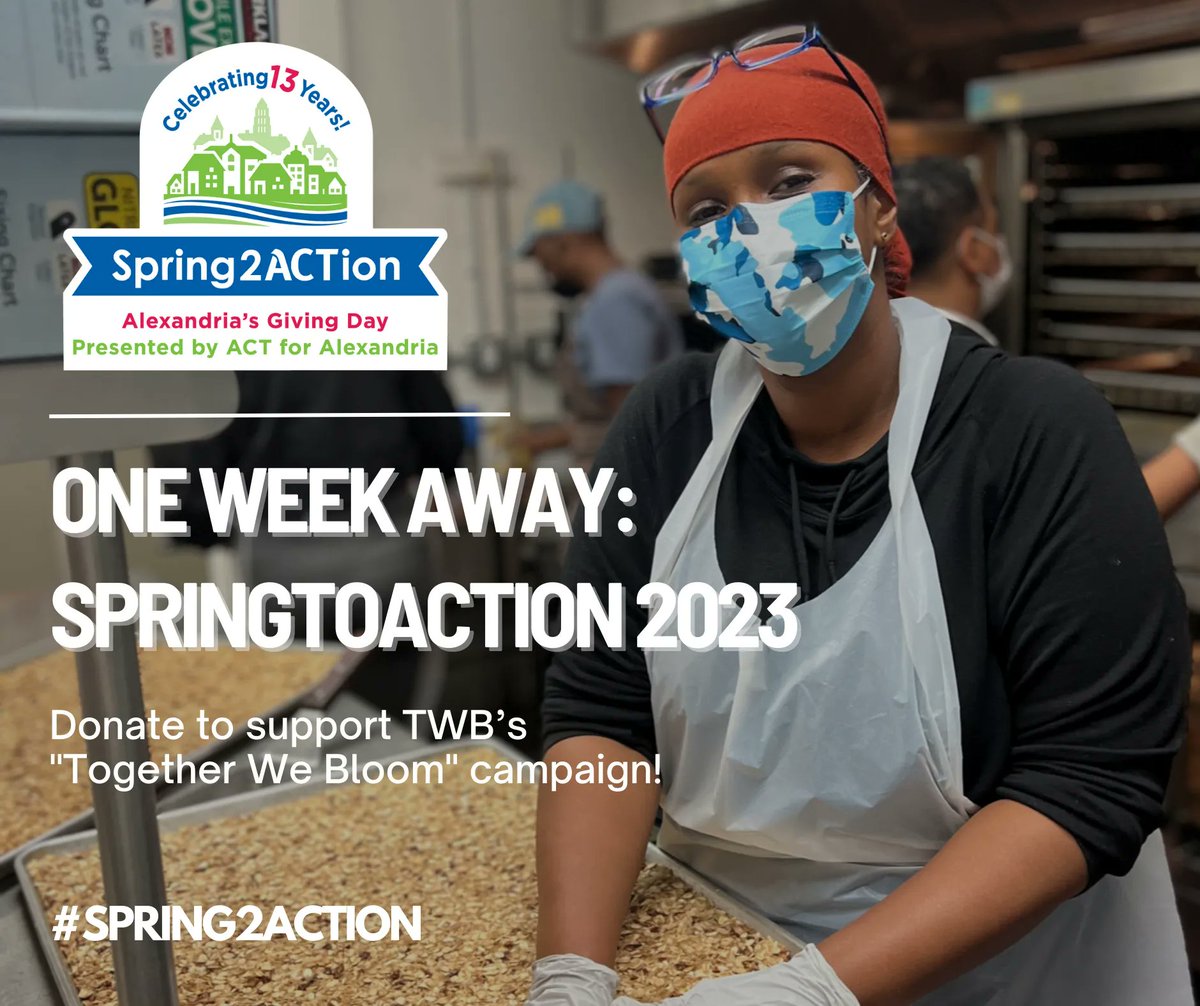 Only one week away! 

You can support our campaign by visiting our Spring2ACTion profile (buff.ly/3dShJ7K)and donating on Wednesday, April 26th. 

Plus, we wanted to say a HUGE thank you to everyone who has donated so far for early giving! Your support helps us bloom🌷
