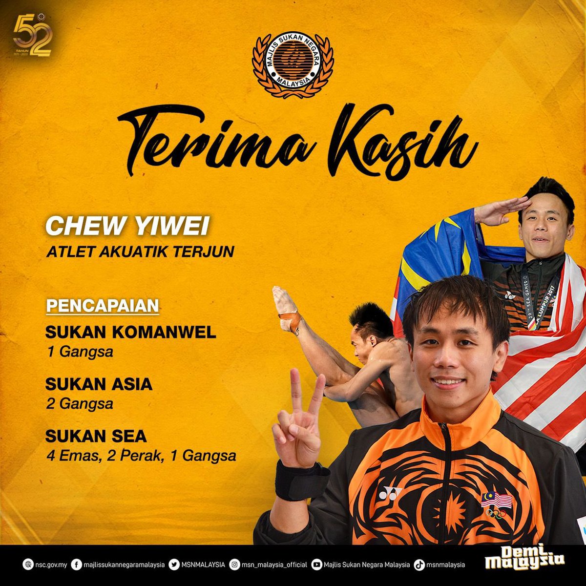 AtletMalaysia's tweet photo. Terima Kasih @yiwei95 https://t.co/v1ysvhegiy