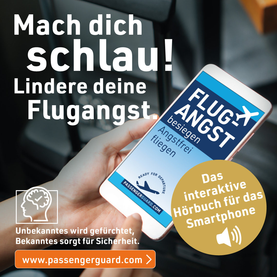 passengerguard's tweet photo. ✈️😱#Flugangst NEU !!! Dein Personal Trainer für dein Smartphone gegen Flugangst. Guten Flug und schönen Urlaub ✈️✈️ #reisen #turbulenzen #smartphone https://t.co/mx6Zs4Ju24