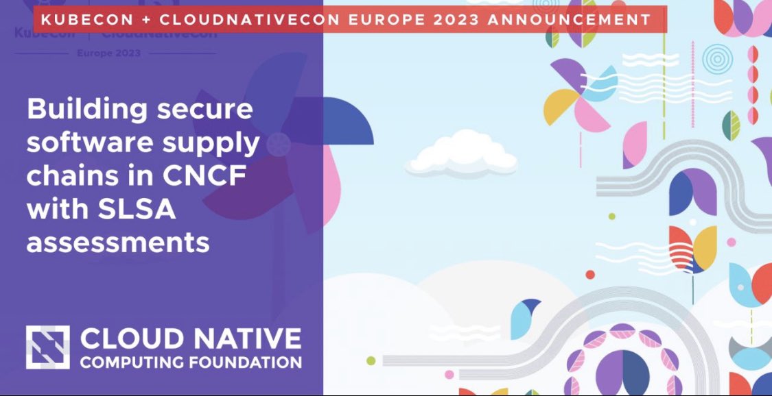 [NEWS from #KubeCon] Building secure software supply chains in #CNCF with SLSA assessments 💪 lnkd.in/dKnsrrAX