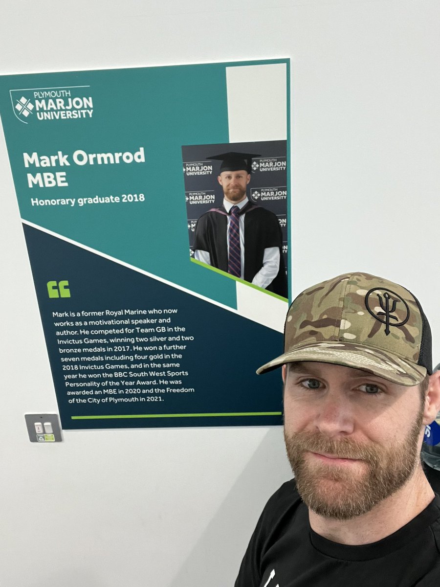 MarkOrmrod's tweet photo. This morning I had the pleasure of working with a group of Physiotherapists in Plymouth who are on the final year of their Masters Degree.

Went to the University cafe after to grab some lunch and saw this on the wall.

First time I’ve seen it 😊😊😊 https://t.co/eLaxlJGOsg