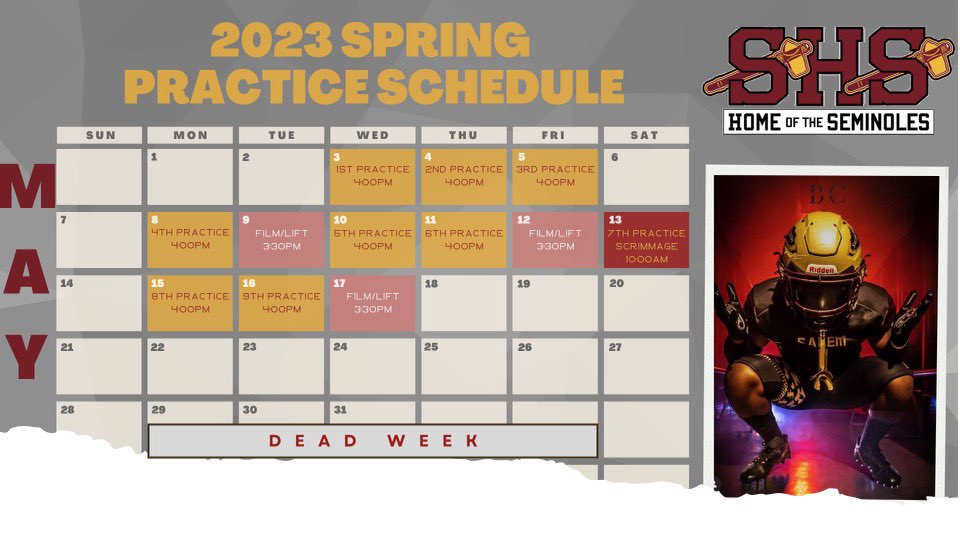 Spring ball ‘23
 #LOCKEDIN #MAXIMIZEIT