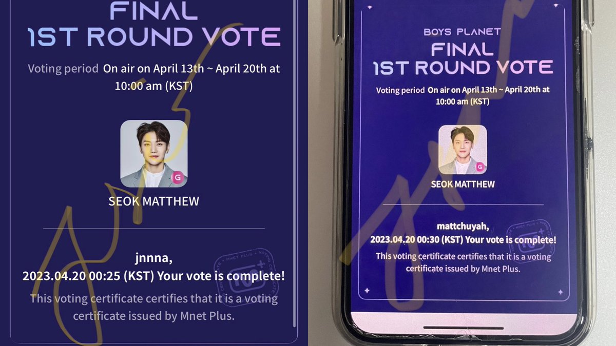thedayimattchu's tweet photo. 🗳 20/04/23 for #SEOKMATTHEW #Matthew1Pick #OnlyForMATTHEW https://t.co/O4u799hOLw