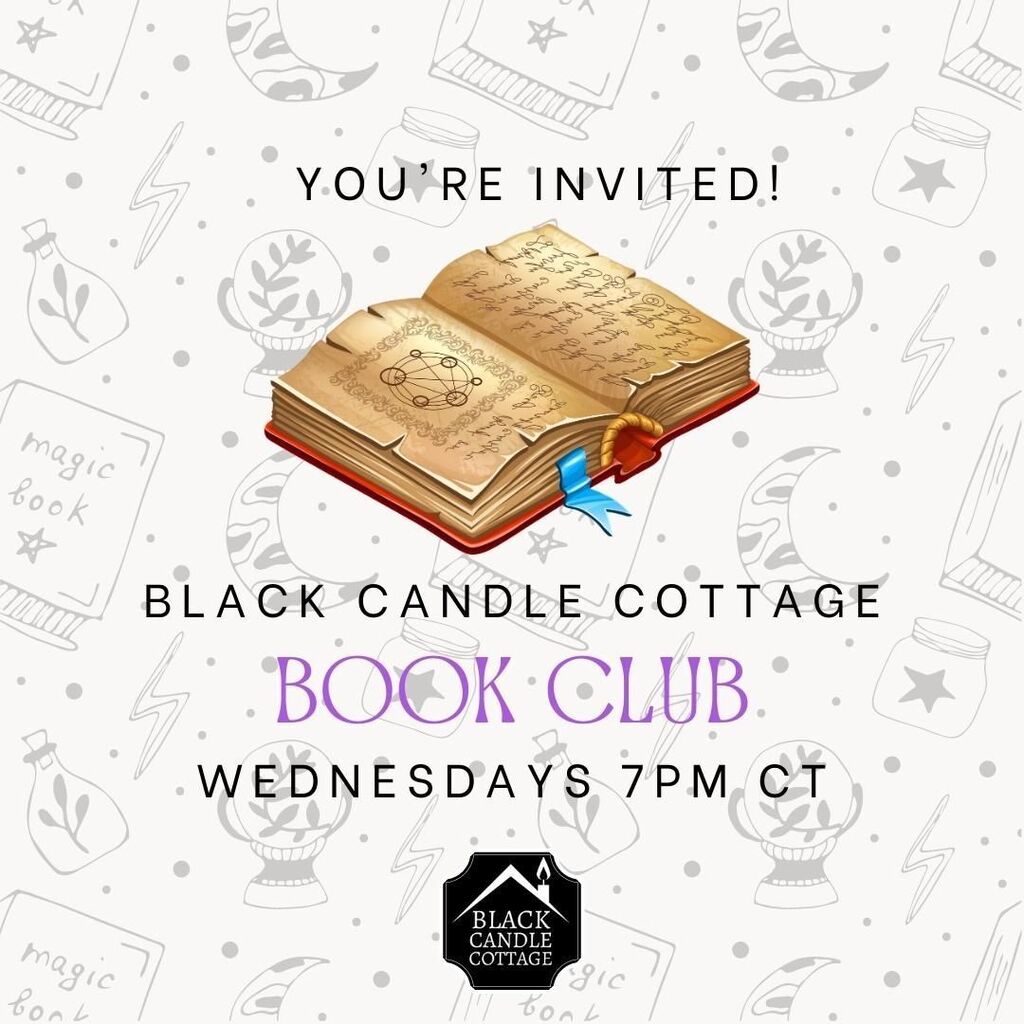 ITwitchcraft's tweet photo. Tonight’s the night! Join us for the Burn a Black Candle Book Club, where we will be discussing our next book as well as folk magic and divination! Follow the link in my bio to join.  #bookclub #burnablackcandle #blackcandlecottage #occultbook #deenorman… https://t.co/3ix5eCZ3mK https://t.co/kb9DIYwUre