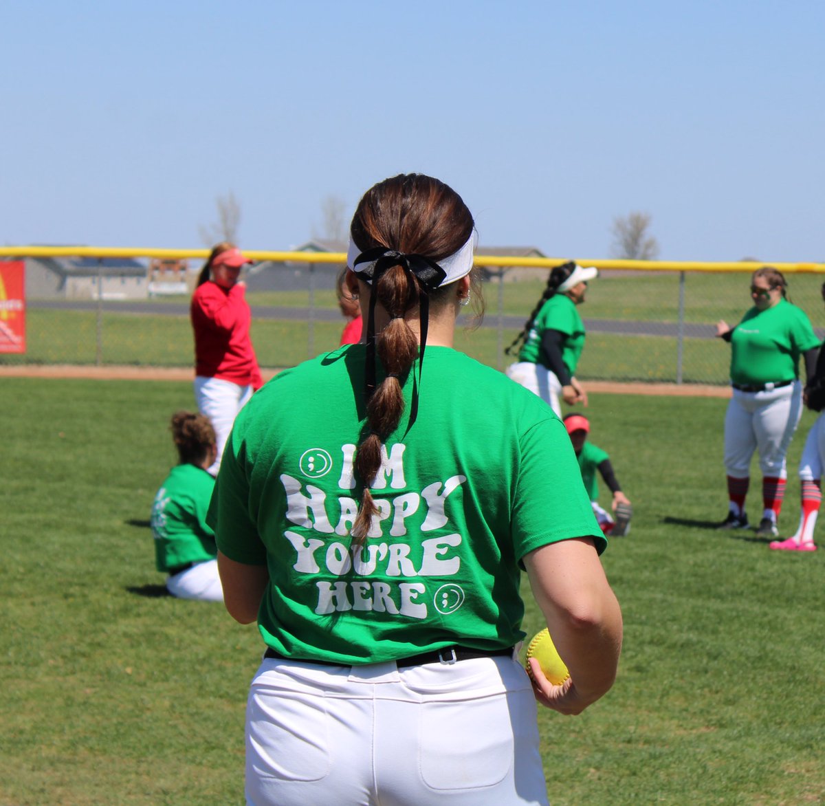 ScotsSoftball's tweet photo. Yesterday’s games were dedicated to raising awareness for Mental Health.  We recognize and validate the real challenges people face on a regular basis. ♥️ https://t.co/PKh5qj7QPG