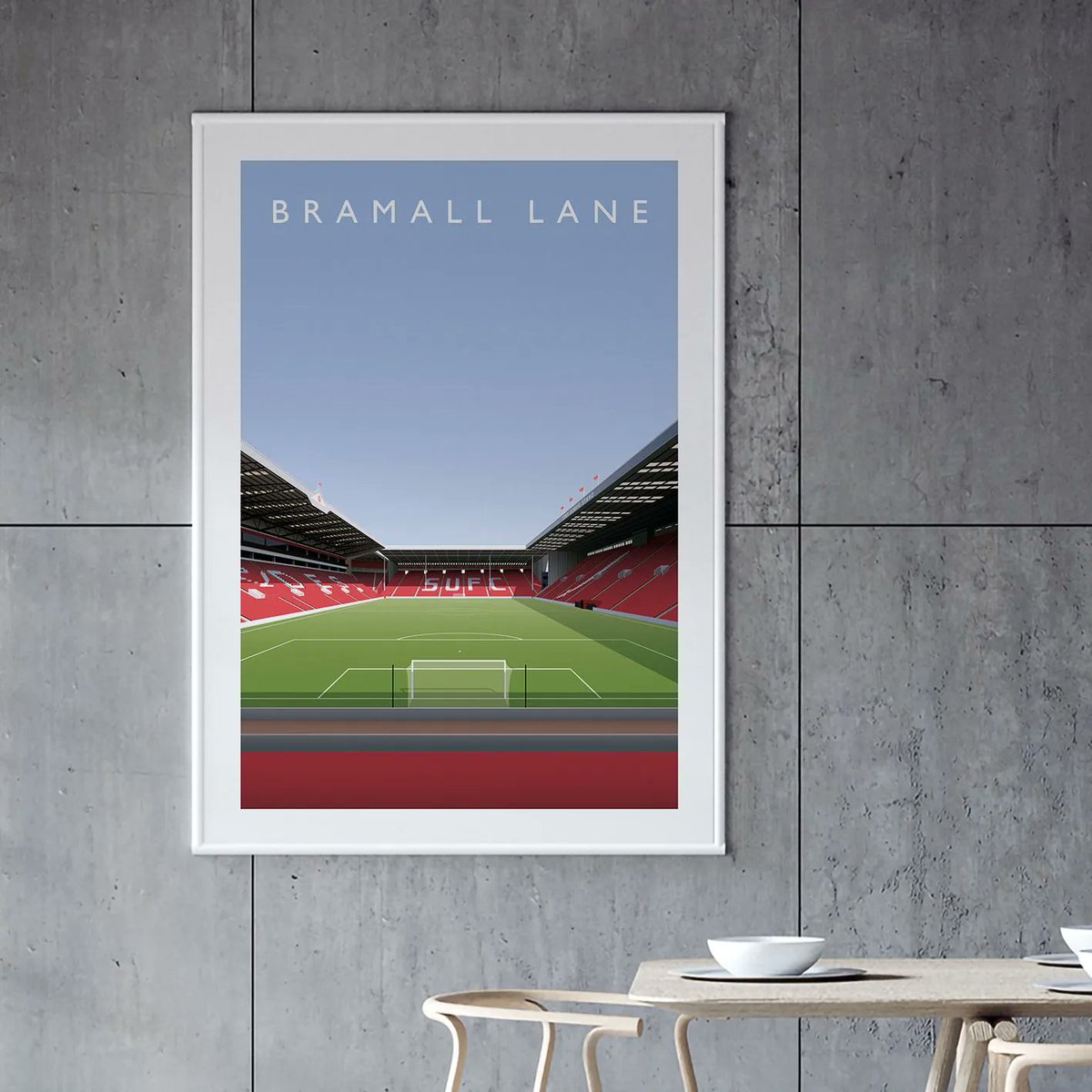 milesoffref's tweet photo. A return to the Premier League perhaps? 👀 

Make sure you have Bramall Lane hanging proudly in your home office or bar, for the (potential) promotion party!

#sheffieldunited #bramalllane #Sheffield 

https://t.co/YF5gaT2RyE https://t.co/m2vFSTRCxG