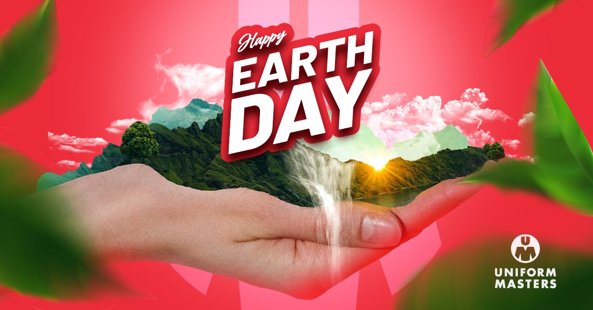 Lend a hand to save the land. 🌎 Happy #EarthDay from Uniform Masters!