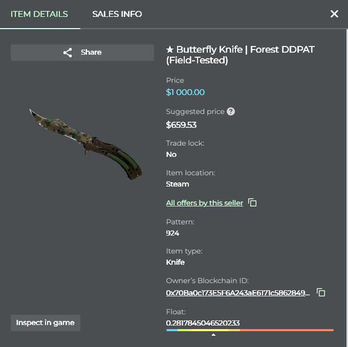 The most popular CS GO skin marketplace surprisingly stores items and transactions on blockchain 🔪

However, most payments are still being executed by credit cards, not stablecoins

Some google search helps us realize that this marketplace was acquired by Mythical Games in 2022
