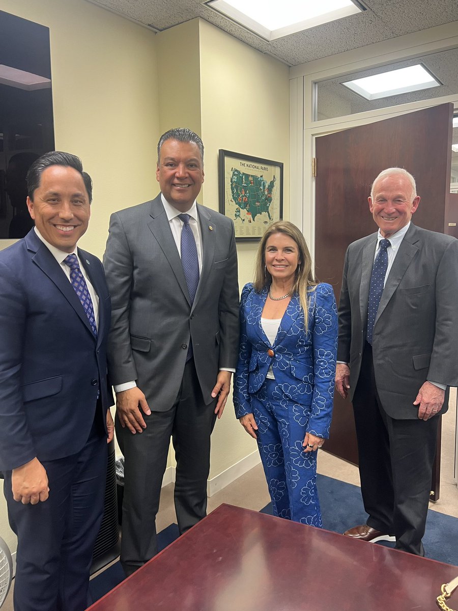Grateful to meet with our Senator <a href="/SenAlexPadilla/">Senator Alex Padilla</a>. He is a great friend to San Diego and keenly aware of the issues we face from homelessness to the Tijuana River Valley — and he is at the table with us to bring about federal help and solutions. #ForAllofUs #SDinDC