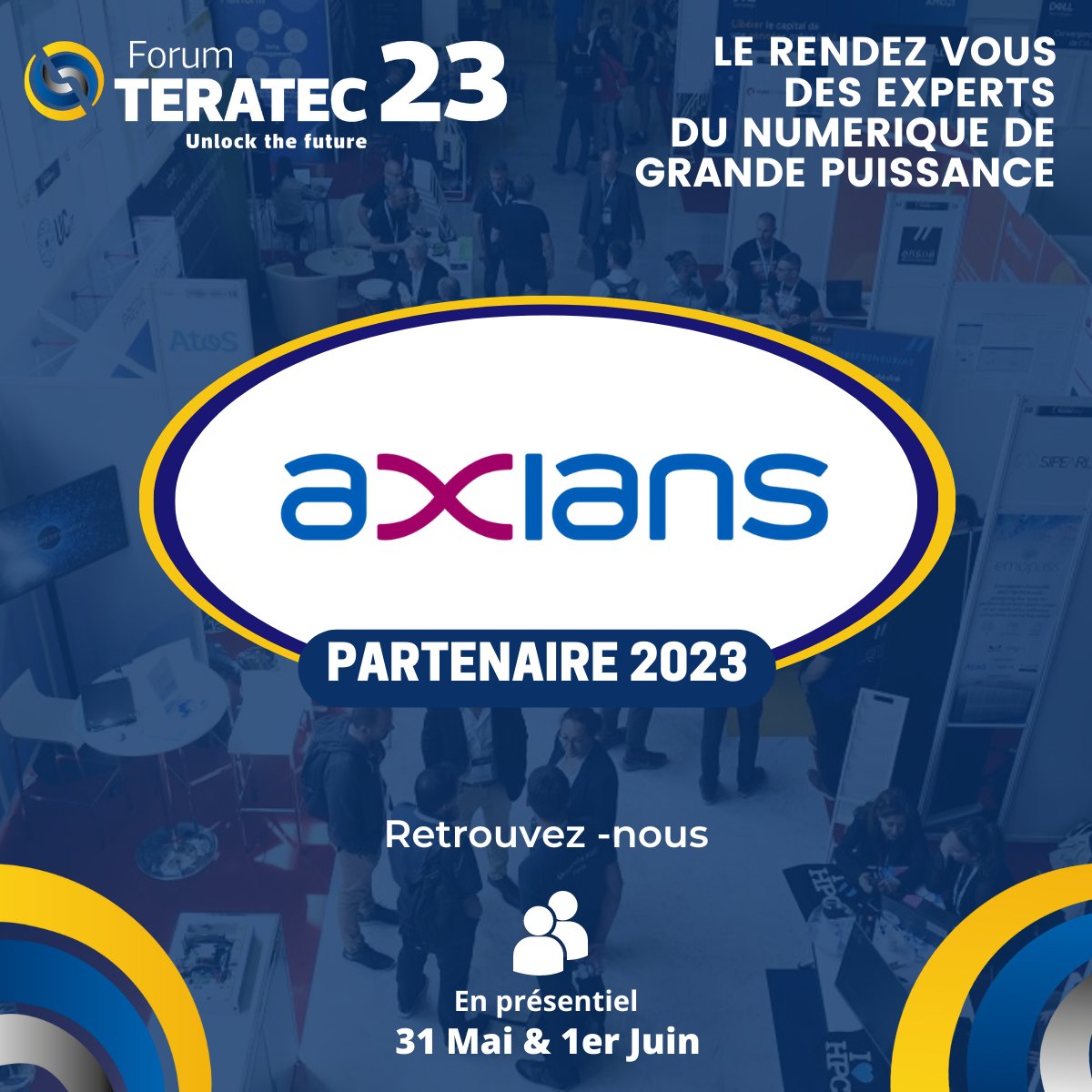 Axians France (@axiansfrance) on Twitter photo #Sponsor | Axians rejoint le groupe d'adhérents à l'association <a href="/Teratec_EU/">Teratec</a>  !
 
Retrouvez nos experts HPC sur le forum TERATEC du 31 mai au 1er juin au Parc floral de Paris.
Nous vous attendons nombreux sur notre stand Sponsor Platinum et aux différents ateliers et plénières. #Sponsor | Axians rejoint le groupe d'adhérents à l'association <a href="/Teratec_EU/">Teratec</a>  !
 
Retrouvez nos experts HPC sur le forum TERATEC du 31 mai au 1er juin au Parc floral de Paris.
Nous vous attendons nombreux sur notre stand Sponsor Platinum et aux différents ateliers et plénières.