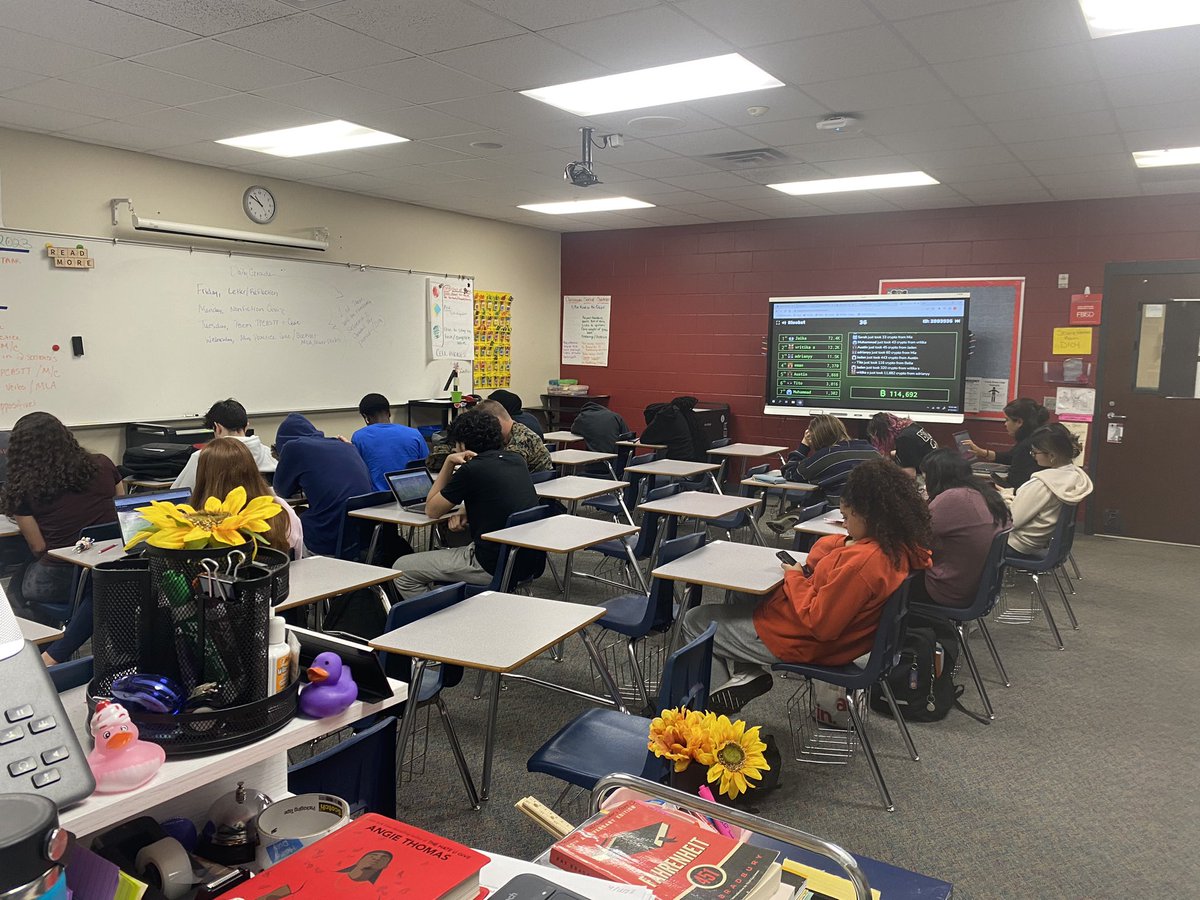 First time trying Crypto Booklet on class. High engagement for such a quiet room. <a href="/THS_ELA/">Travis HS English Dept</a>