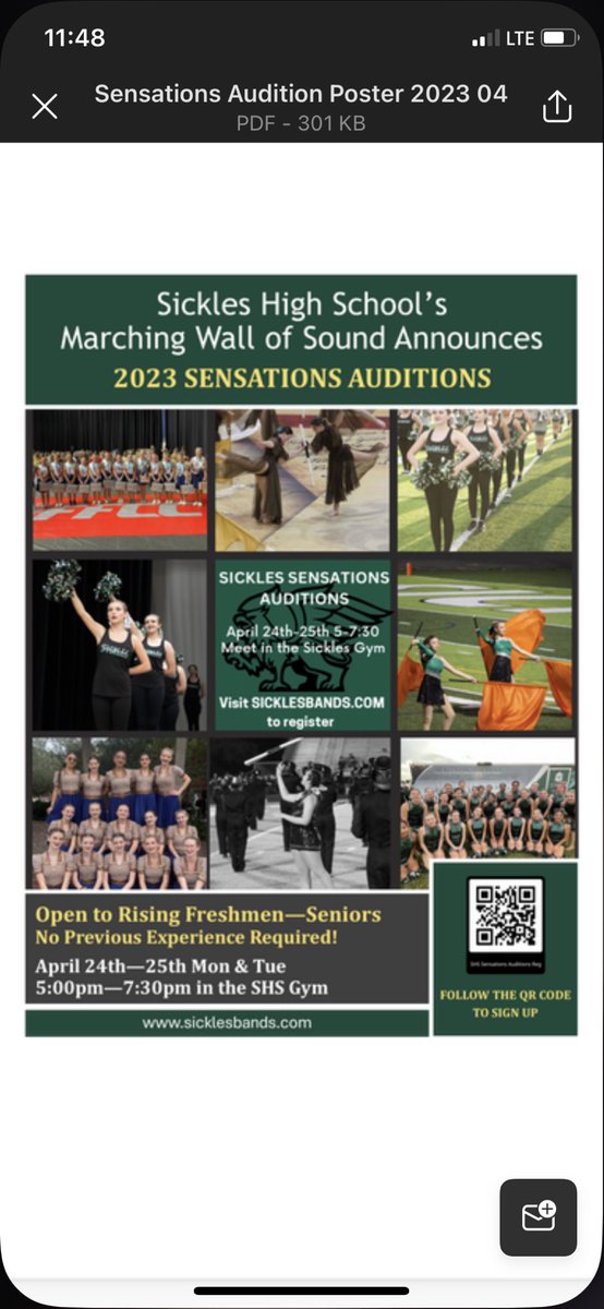 Sensations auditions NEXT week!!!