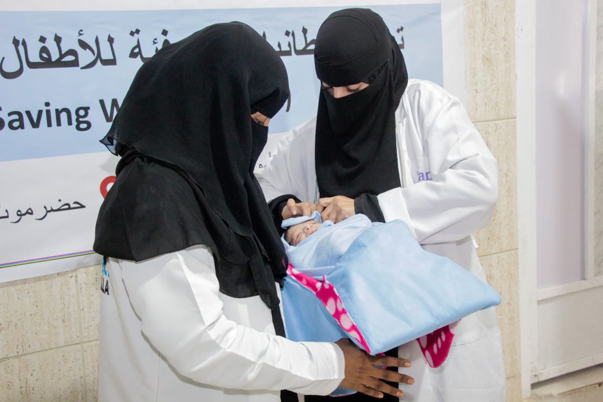 parisodhana's tweet photo. A truly #makeinindina for the world moment , 100 NeoWarm instant, portable, non-electric warm blankets provided to support Newborn babies in #yemen. Thank you @gchallenges @WINFoundation3 US based Donors & @MedGlobalOrg for the support! #SupportMillionPreemies @g20org #newborn https://t.co/J4pM8XoKO9
