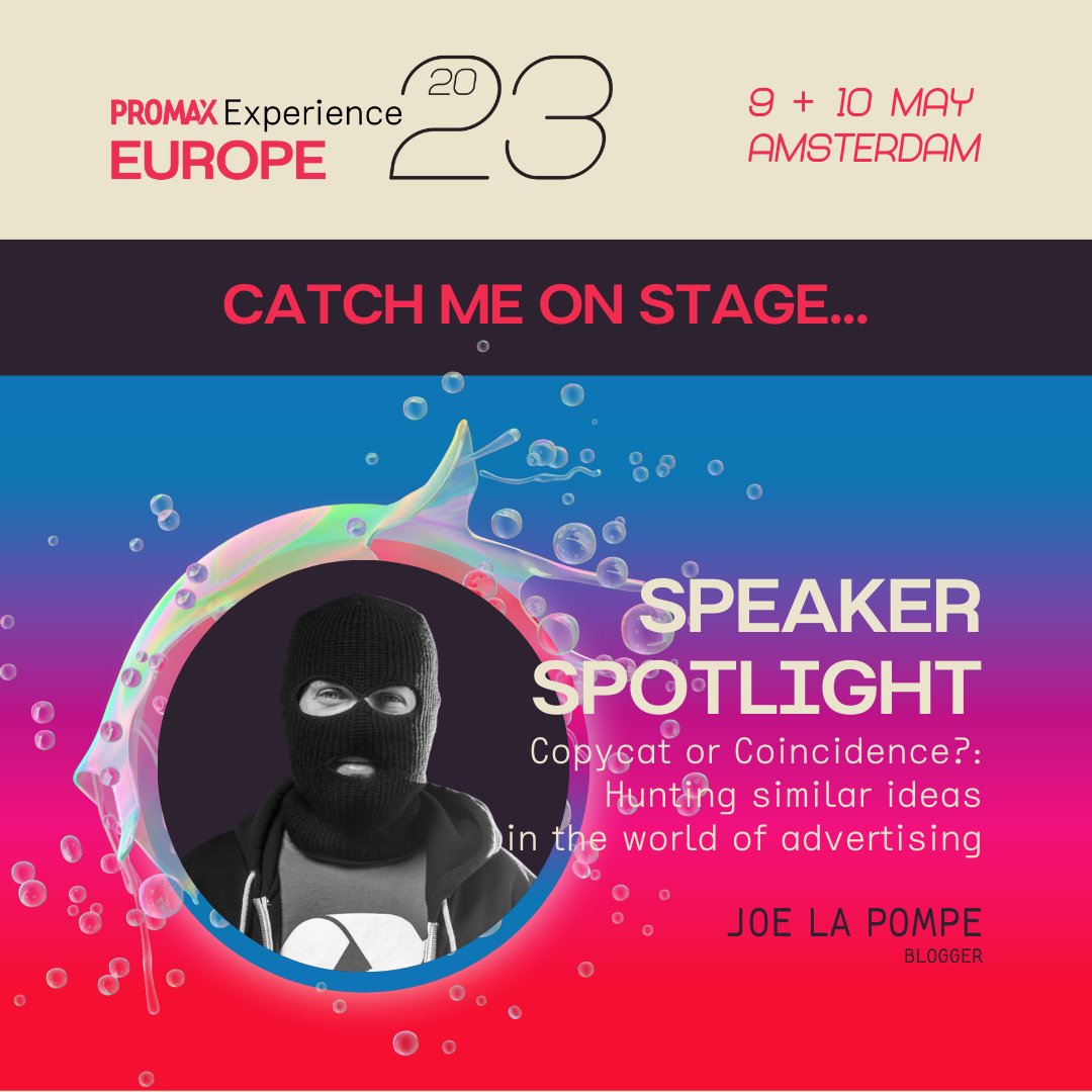 joelapompe's tweet photo. I'll be a speaker at the 2023 #PromaxExperienceEurope on the 9-10 of May in Amsterdam – Discover more about the experience at https://t.co/LuQljJbRF3 Looking forward to seeing you there! #promaxglobal #promaxexperienceeurope #promaxexperience #promaxawards #joelapompe https://t.co/pPDMiQWCdC
