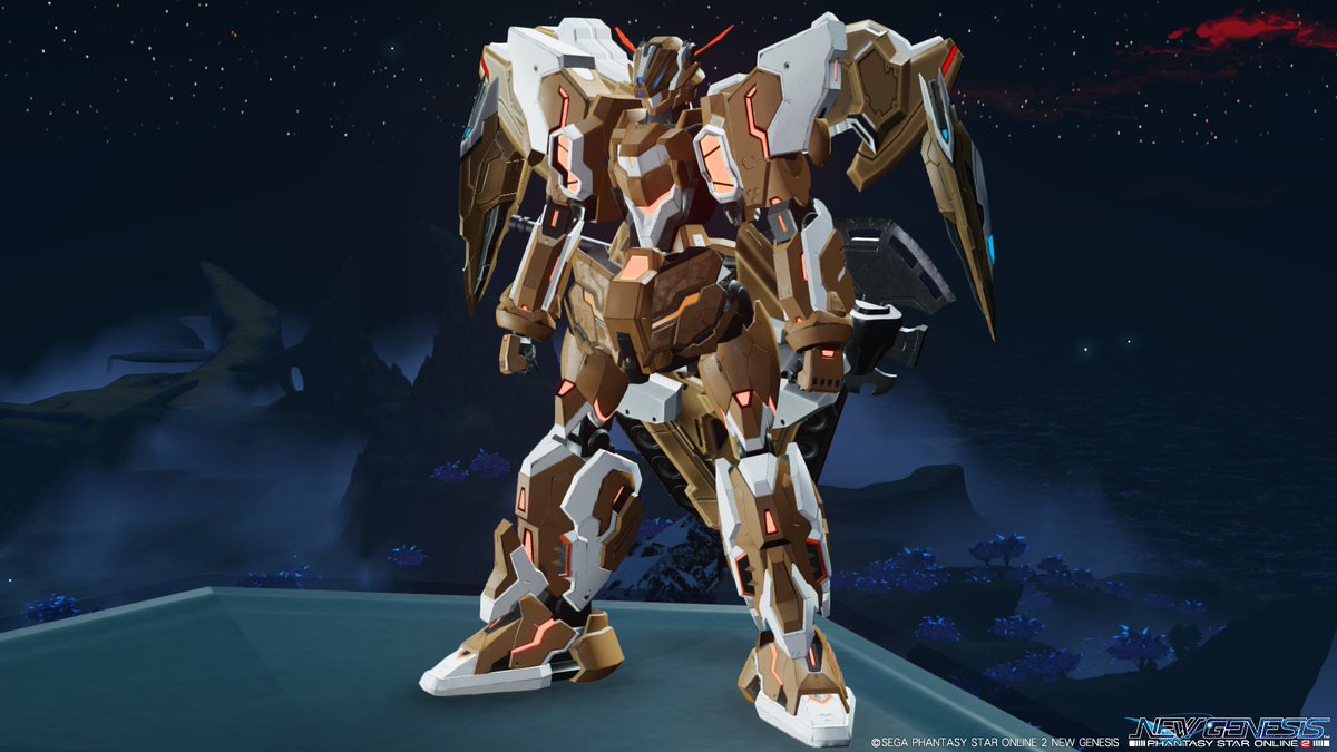 bata73041408's tweet image. ガンダム・グシオンリベイクフルシティ再現・・・です

鉄血のオルフェンズのガンダムフレームの一種で、背中盛り系なので独特な頭部もあってコストカツカツでした。

グルチャ内で厄災戦っぽい感じでいい感じの画撮れて満足でした。

#キャストはいいぞ #PSO2NGS #鋼鉄起動コアメタルフレーム