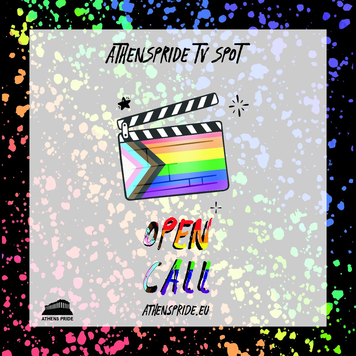 Athens_Pride's tweet photo. OPEN CALL ATHENS PRIDE SPOT

🔥 Είσαι πάνω από 18 χρονών και προσδιορίζεσαι ως LGBTQI+? That’s all it takes για να εμφανιστείς στο τηλεοπτικό και διαδικτυακό σποτ του φετινού Φεστιβάλ!

👇Συμπλήρωσε την φόρμα και θα επικοινωνήσουμε μαζί σου
https://t.co/SidhWQMbAS https://t.co/3kVt855Npq