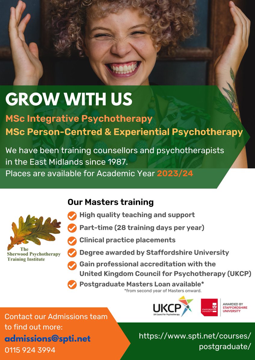 TheSherwoodInst's tweet photo. Wanting to develop personally?
Wanting future employment that is flexible?
Wanting a rewarding career change where you really can make a difference?
Our MSc courses have places available for Oct 23
https://t.co/hrS0RkalyG
https://t.co/wtk0a693Nc https://t.co/OTbBbNlrNK