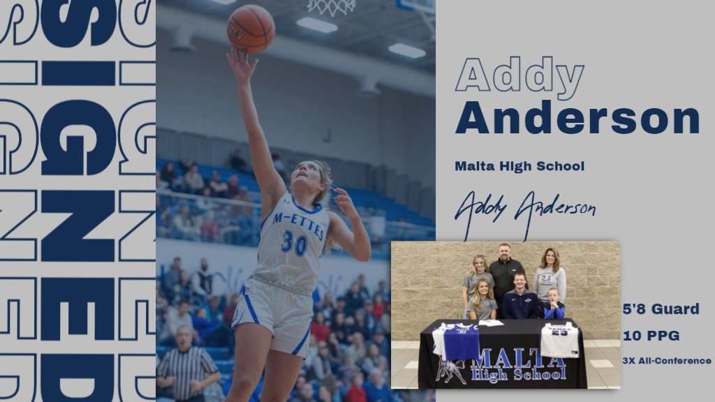 BlueHawkWBB's tweet photo. We would officially like to welcome Addy Anderson to the Blue Hawk family!!! @addyyyanderson @mettebasketball #hawksareup https://t.co/r7a7iLpi8a