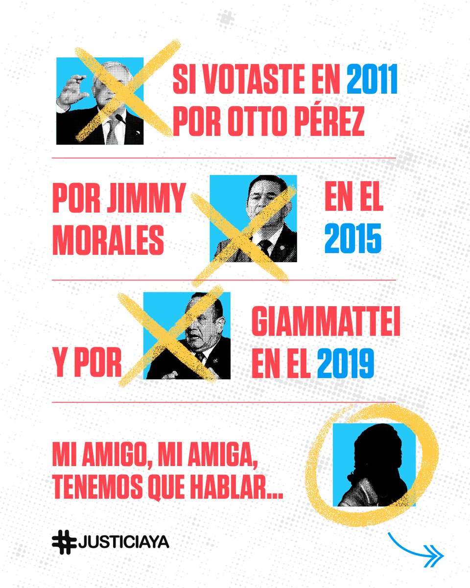 justiciayagt's tweet photo. Guatemala, tenemos que hablar. La manera en que votamos en las elecciones no está resolviendo los grandes problemas que nos afectan. ¿Por qué es esto? Aquí un ejemplo para que no sigamos tropezando. https://t.co/YD2fjv62ES