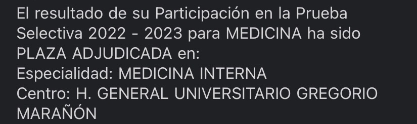 ElenaRLl_15's tweet photo. Más feliz imposible ✨
¡Soy residente de Medicina Interna en el Hospital Gregorio Marañón! 
Que alguien me pellizque 😍 https://t.co/5lUJ2lRvnR