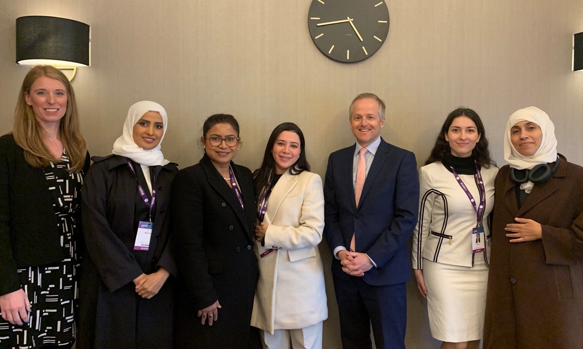 LondonCyber's tweet photo. Today @WillMiddletonUK hosted members of our UK-Gulf Women in Cyber Fellowship and @wicsme partners at #CYBERUK23 in Belfast: 

"It's a pleasure to hear about their achievements &amp; discuss ambitions to deliver a safer and more inclusive cyberspace in the Middle East." 
#ukgulfwic https://t.co/vp8mBorstl