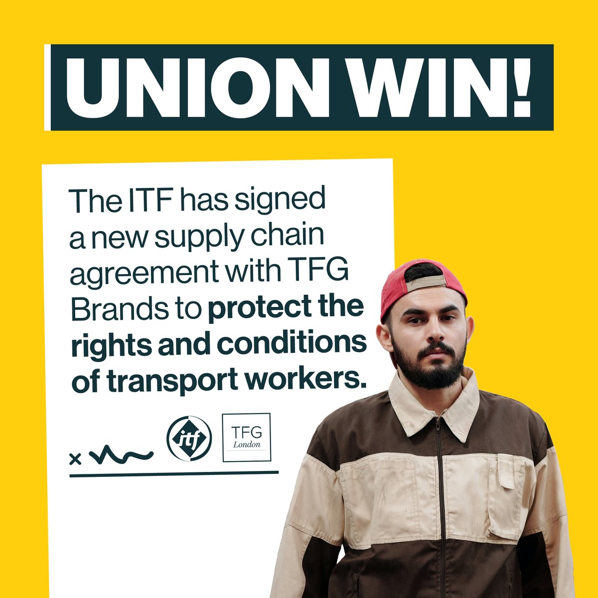 ITFglobalunion's tweet image. ✊ Fashion retail group TFG London have committed to protecting the rights of transport workers at every step of their supply chain.

It's time global brands everywhere followed suit. No excuses. #WeAreITF