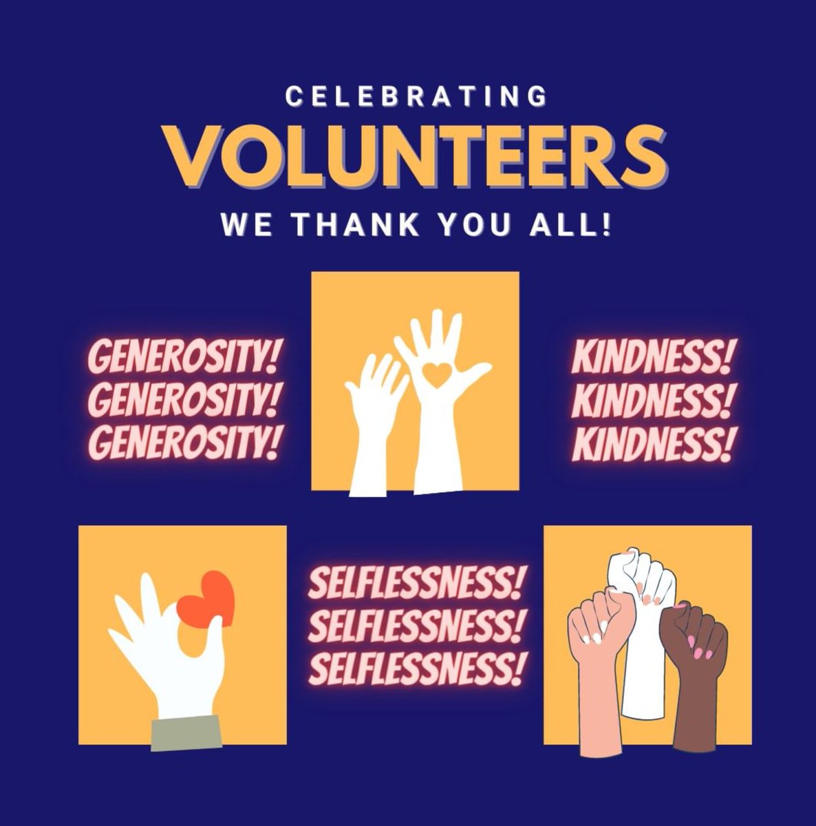 Our #Volunteers are the backbone of our organization, and we couldn't do what we do without them.Thank you for your tireless efforts, #Passion, and unwavering commitment to our cause. 

You are truly appreciated ❤️

#Grateful #Support #Kindness #Generosity #Selflessness #ThankYou