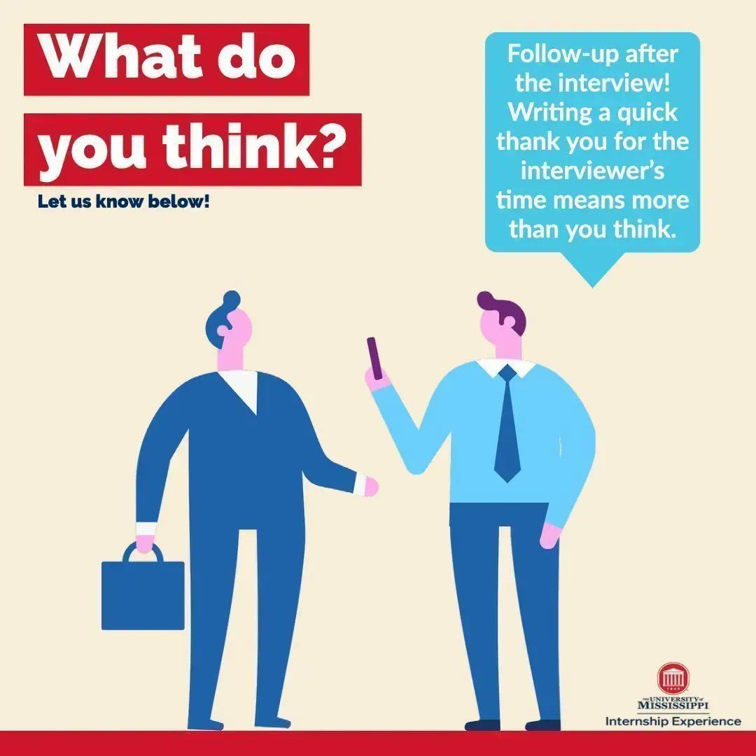 IEatUM's tweet photo. Writing a quick thank you note will show the interviewer you're serious and sincere. You can even include a few details you might have forgotten to mention! #InterviewTips #IEatUM https://t.co/vURlbfTHXG https://t.co/CVZnl1R5Dy