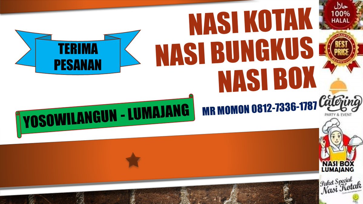 SingaManis's tweet photo. 081273361787 Katering FoodBox Halal BiHalal &amp; Open House Lebaran di Yosowilangun Lumajang  https://t.co/6dkbsnbAZI

 #kateringlumajang, #cateringlumajang, #yosowilangun, #lumajang, #semeru, #ricebox, #segokotak, #nasibox, #mealbox, #kulinerlumajang, #cateringnasibungkus, https://t.co/FLgrhClqe3