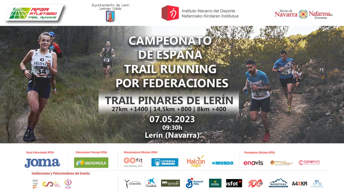 ¿Tenemos más ganas de trail running? Tenemos más ganas de trail running 😌

Contando los días para el 𝗖𝗮𝗺𝗽𝗲𝗼𝗻𝗮𝘁𝗼 𝗱𝗲 𝗘𝘀𝗽𝗮𝗻̃𝗮 𝗱𝗲 𝗧𝗿𝗮𝗶𝗹 𝗥𝘂𝗻𝗻𝗶𝗻𝗴 𝗽𝗼𝗿 𝗙𝗲𝗱𝗲𝗿𝗮𝗰𝗶𝗼𝗻𝗲𝘀 𝗔𝘂𝘁𝗼𝗻𝗼́𝗺𝗶𝗰𝗮𝘀 ⛰️

📆 7 de mayo
📌 Lerín

#CEtrailRunningFFAA