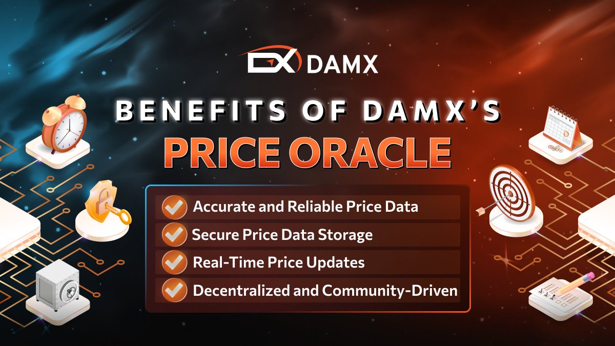 DmxDao's tweet photo. The #DAMX price oracle brings accurate and secure price data to the #Fantom chain's #DeFi applications, with real-time updates and community-driven validation, ensuring system integrity and trust.
$FTM #PriceOracle https://t.co/fRHHjJLAVL