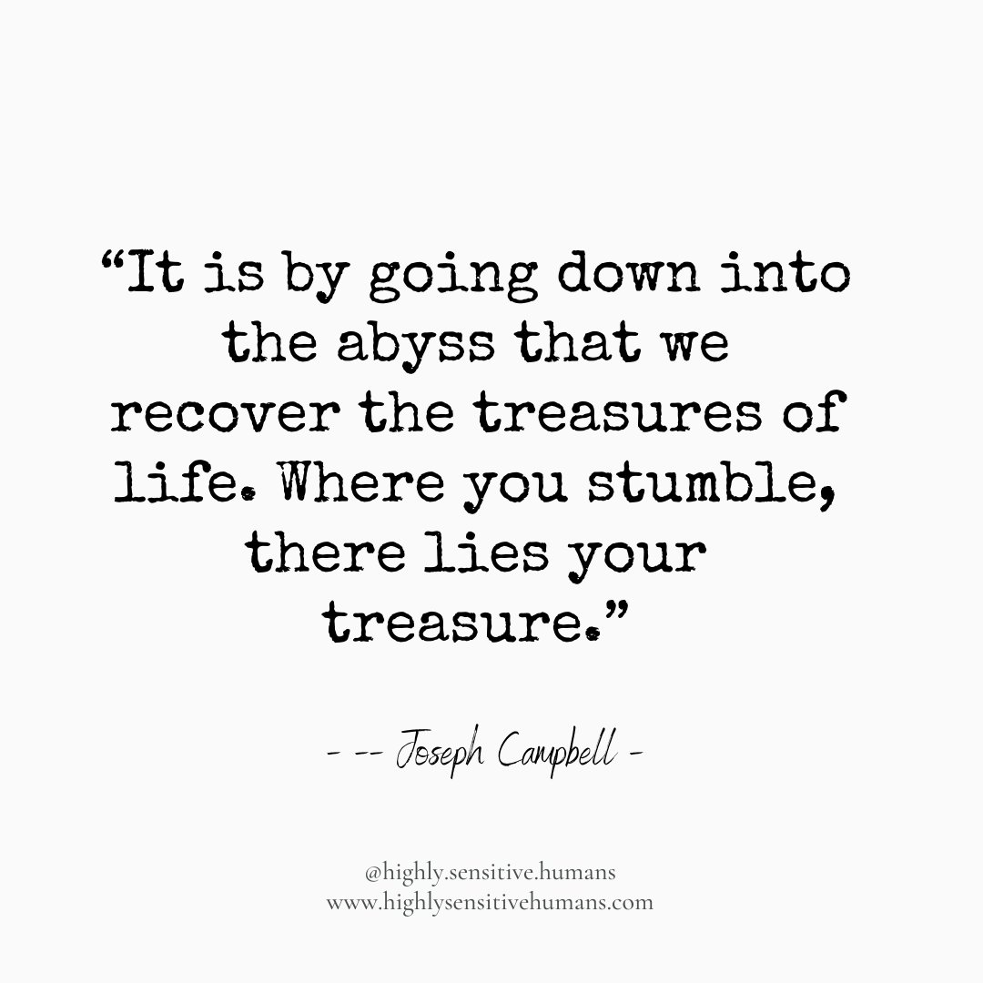 Joseph Campbell spoke about the hero's journey, which is roughly the following stages... 👉 We are met with a call  💫 We face obstacles and challenges  ✨ Finally, there is a 'return' to society or home. Where are you on your hero's journey? 

#hsp #highlysensitivepeople