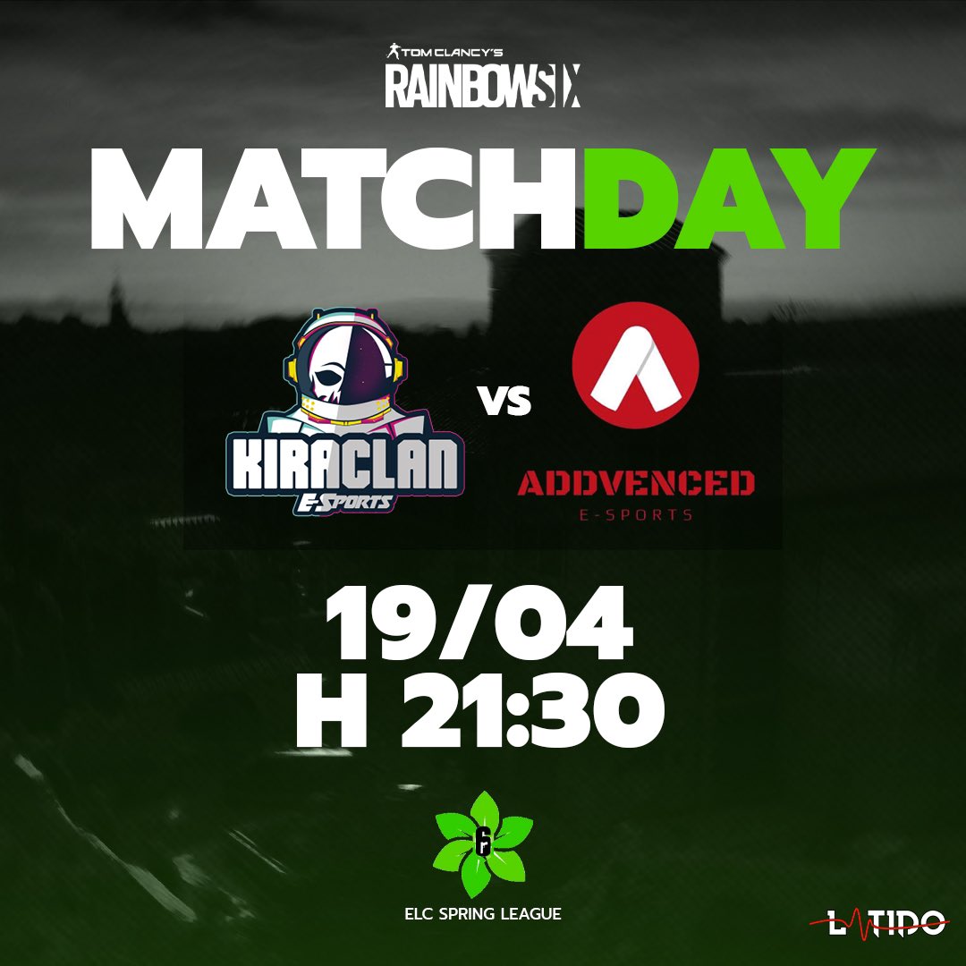KiraClaneSports's tweet photo. 📣 MATCHDAY
⚔️ ELC Spring - Minor A
🆚 @Addvenced 🇫🇷
⏰ 21:30 CEST
🎬 LIVE ➡️ https://t.co/qXCg8nxgLq
#LightTheRocket 🚀 https://t.co/ejh72YJnlF
