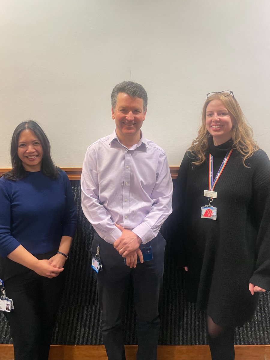 StGeorges_VI's tweet photo. Today, Professor Paul Heath, Dr Eva Galiza, and Emma Eccleston gave a fantastic talk on the Preg-CoV study🫄

Preg-CoV aims to identify the optimal time to administer #COVID19 #vaccines in #pregnancy  to best protect pregnant women💉

#clinicaltrials #IDTwitter https://t.co/bqUShDFMLg