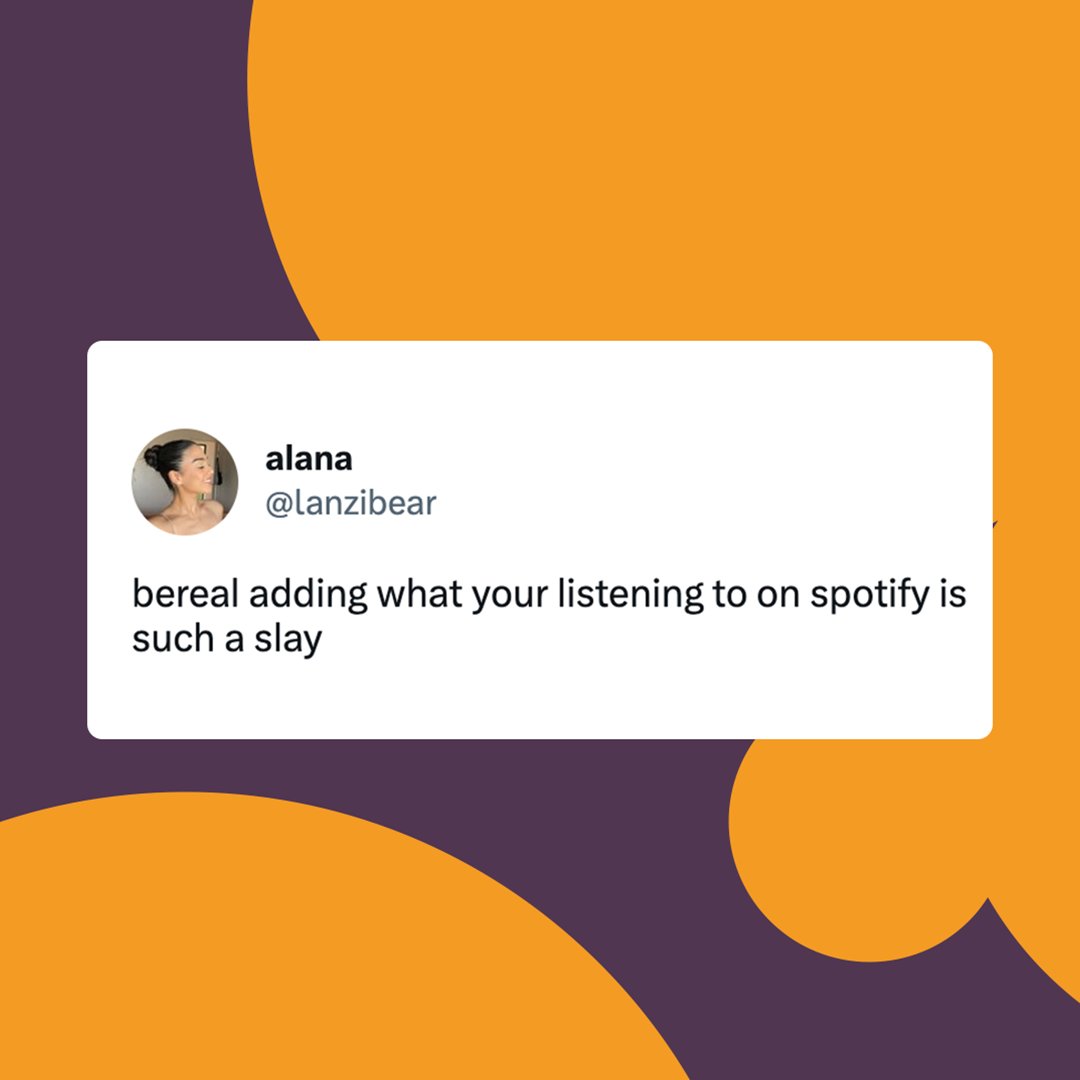 BeReal but make it Spotify 🎵

You can now connect your accounts in certain markets.