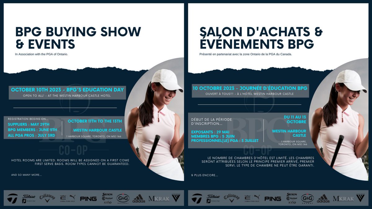 Mark your calendars 📅 | Notez vos calendriers 📅