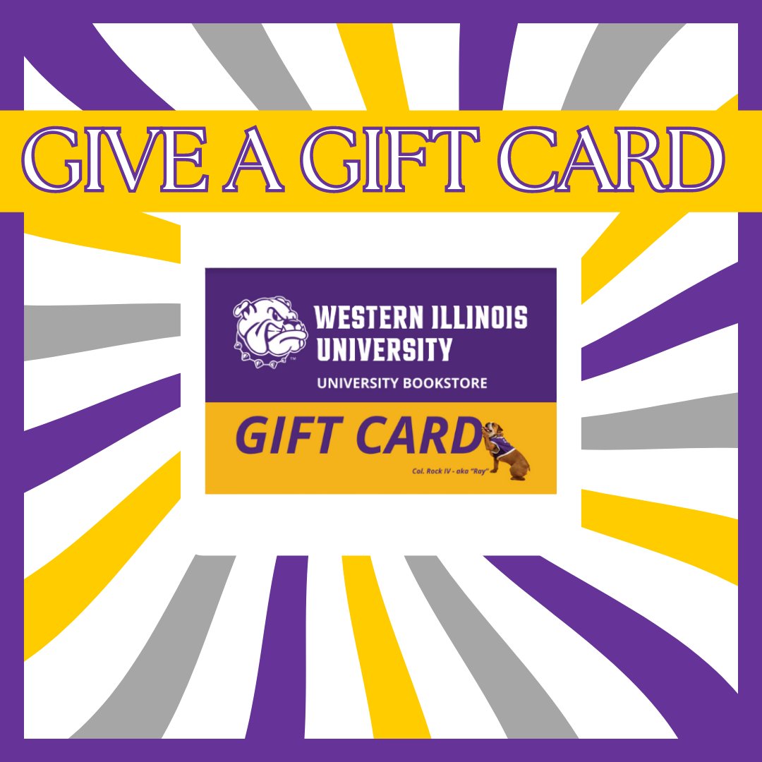 WIUBookstore's tweet photo. Not sure what to get your grad? Get them a gift card! We sell gift cards online and in store. https://t.co/zu1ZtPnFsf
#wiu #wiubookstore #gradgift #wiugrad #wiu23 #giftcard https://t.co/sGBQGIxeyH