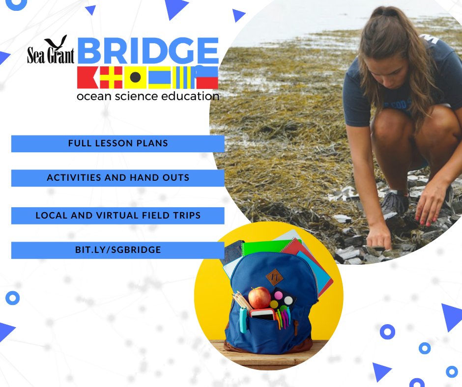 SeaGrant's tweet photo. ๐ฃ๏ธ Calling all #educators ๐ฃ๏ธ
The #SeaGrant BRIDGE has hundreds of FREE #lessonplans, activities, #FieldTrip ideas and other #ScienceEducation resources for PK-12 #teachers and #homeschoolers.
Visit the BRIDGE: https://t.co/yzOoKHw9S2
#EEWeek2023 #EEWeek https://t.co/JnPcpHJc8L